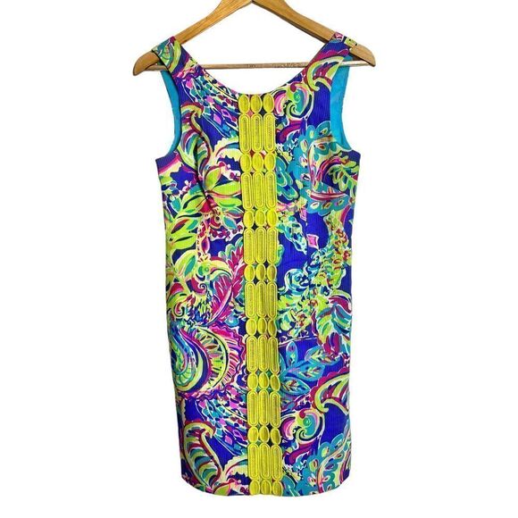 Lilly Pulitzer sleeveless multicolor sheath dress size 4 - Picture 1 of 7